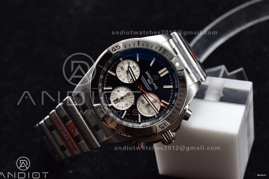 Chronomat 1:1 Black SS Bracelet A7750 42mm Edition B01 Dial Best BLSF on SS 0404